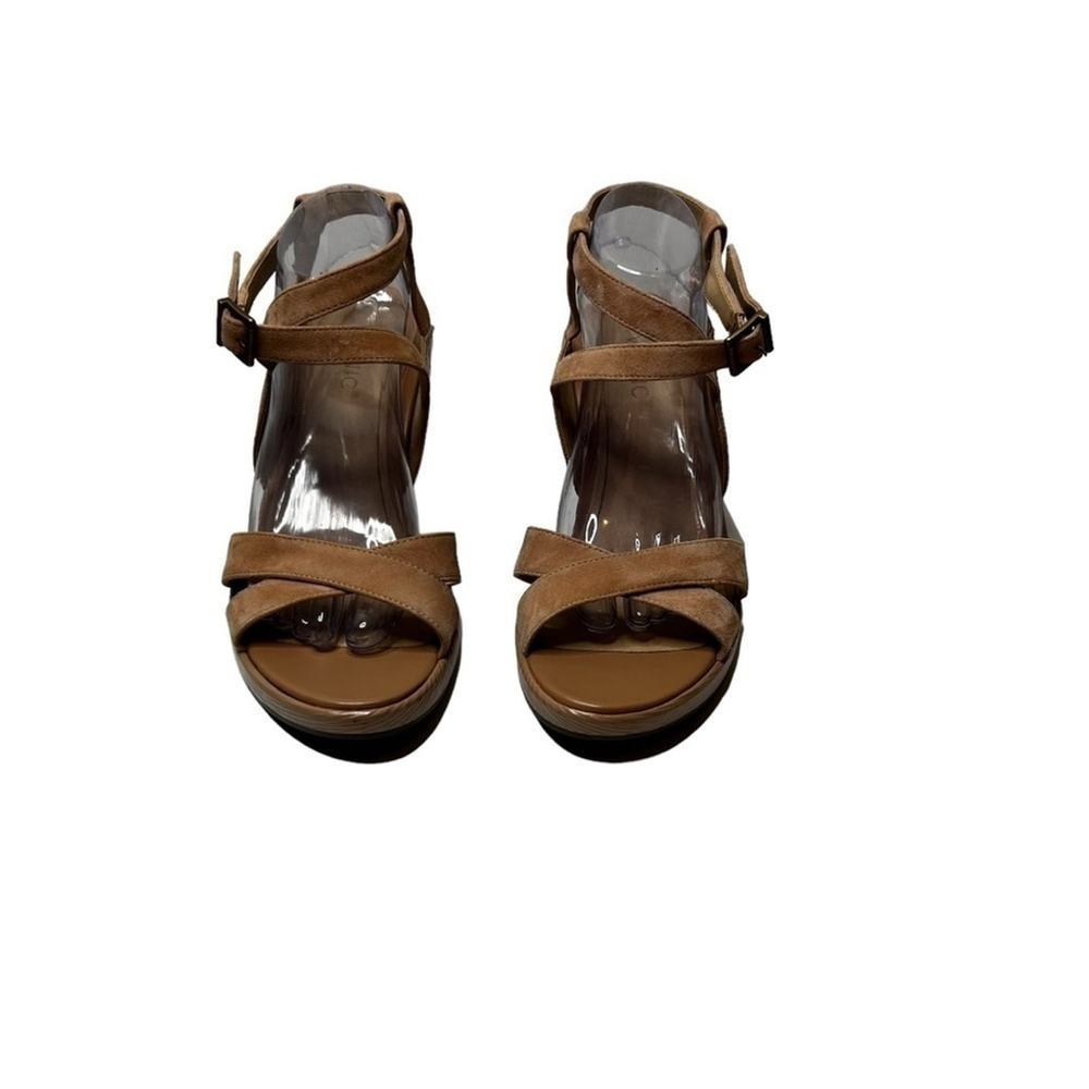 Vionic Macaroon Tan Bonita Women's Orthotic Platform Wedge Sandal Size 11 - Picture 4 of 16